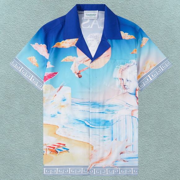Casablanca Blue Short Sleeve Shirt